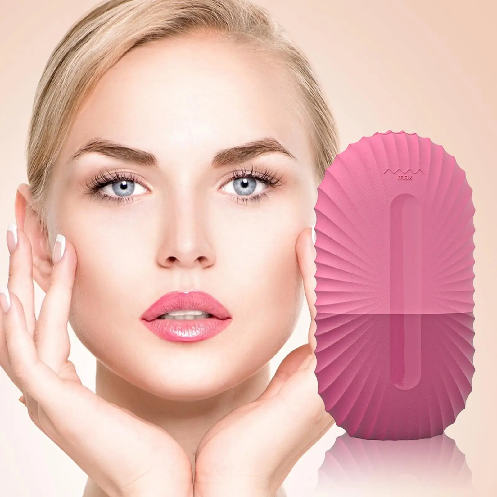 facial massage ice roller Reusable Face Firming Care Tool Silicone Face Cooling Skin Massage Tool for Home Travel Vacation