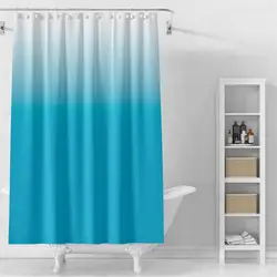 Fashion Plain Color Gradient Shower Curtain Waterproof, Mildew Proof And Moisture-proof Shower Curtain In Bathroom