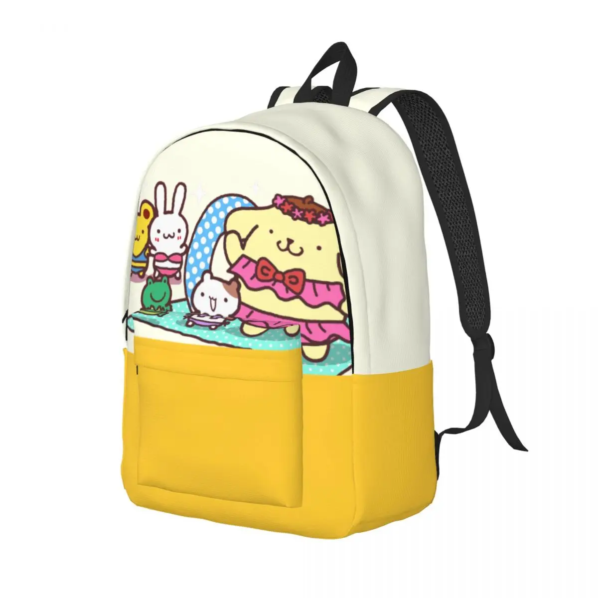 Birthday Gift Cute Dog Retro Washable Rucksack Sanrio Pom Pom Purin Fashionable Male Lady Laptop Bag High School