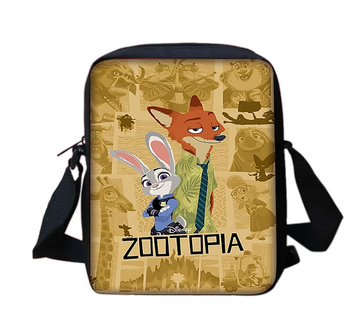 Disney-Bolsa mensageiro de ombro impressa anime para homens e mulheres, bolsa casual, bolsa de compras, bolsa para telefone, criança, meninos, meninas