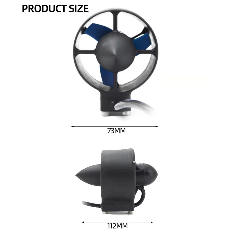 ROV Underwater Thruster Waterproof Built-in Two-way Electric Adjustable Brushless Power Unmanned Boat Motor Competition