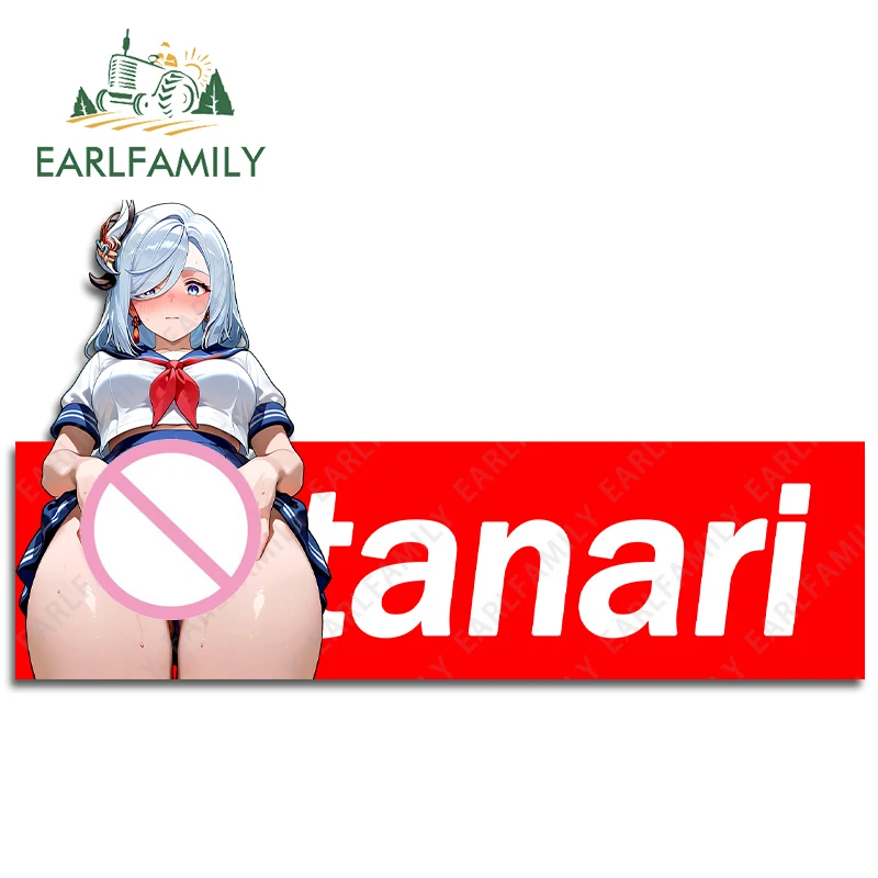 

EARLFAMILY Futanari Slap Car Sticker Personality Futa NSFW Waterproof Windows Decal Sexy Trunk Vinyl JDM Accessories Car Styling