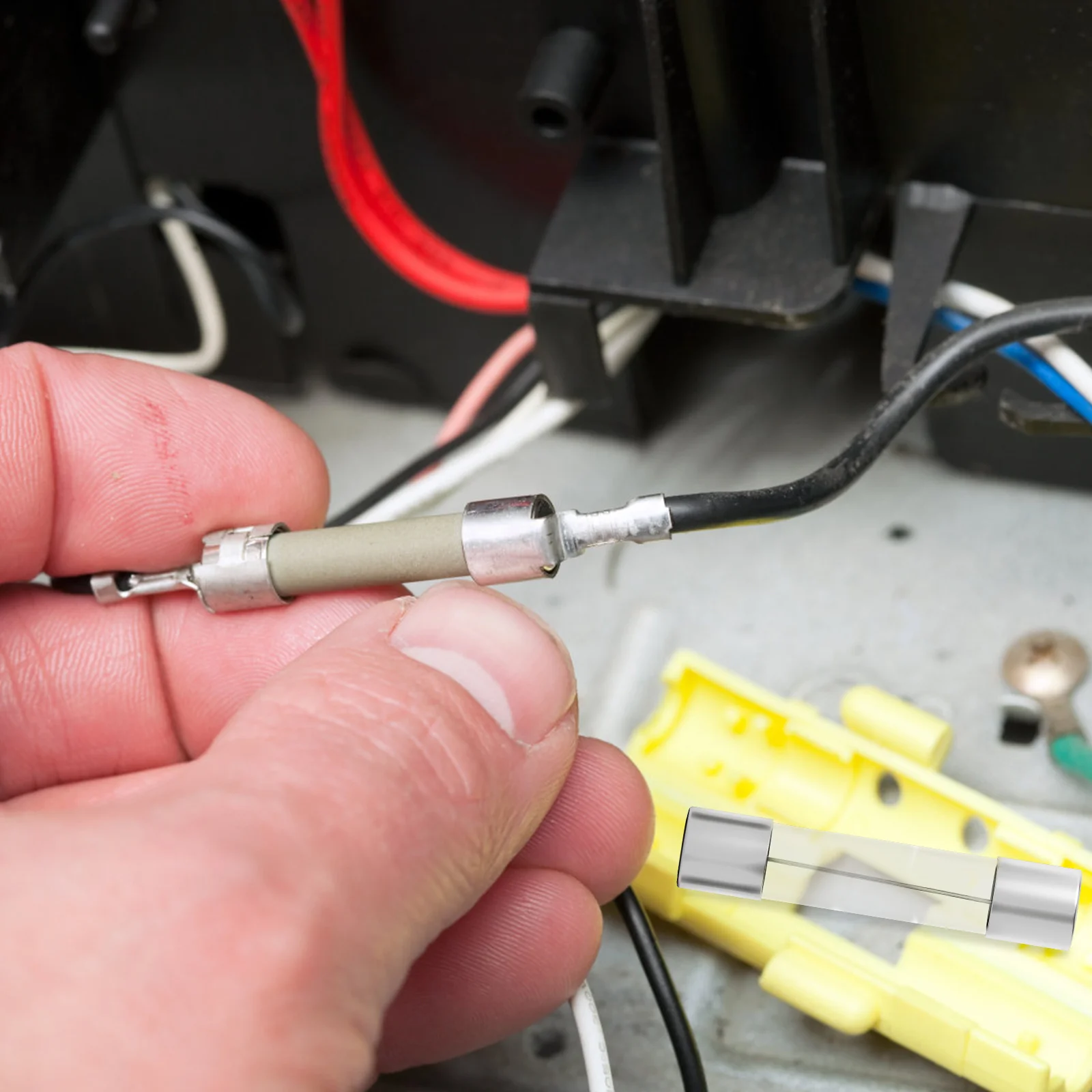 100Pcs Microwave Oven Glass Fuse Tubes Replacement 20a 250V Clear High Voltage Fuse Protection Circuit Overload