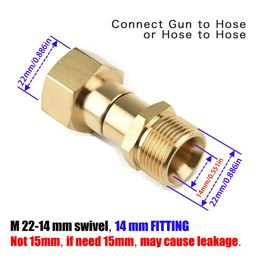 High Pressure Car Wash Water Gun For Karcher K Series Cleaning Hose Quick Connector 360° Rotating Anti Winding Accessories Tool