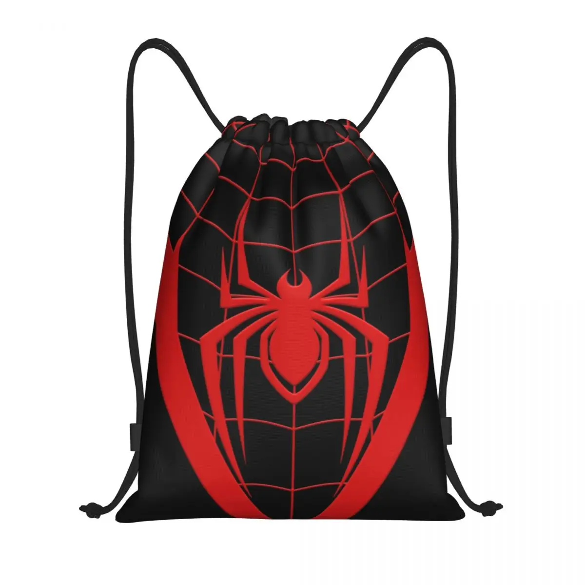 Spider Web Drawstring Bags Men Women Portable Gym Sports Sackpack Training Backpacks