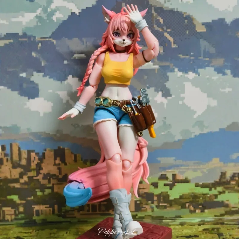 Nuovo 6in Ladotoys 1/12 Magical Continent Candy Land Style Fox Girl Liya Limited Pink Edition Action Figure Modello Giocattoli da collezione