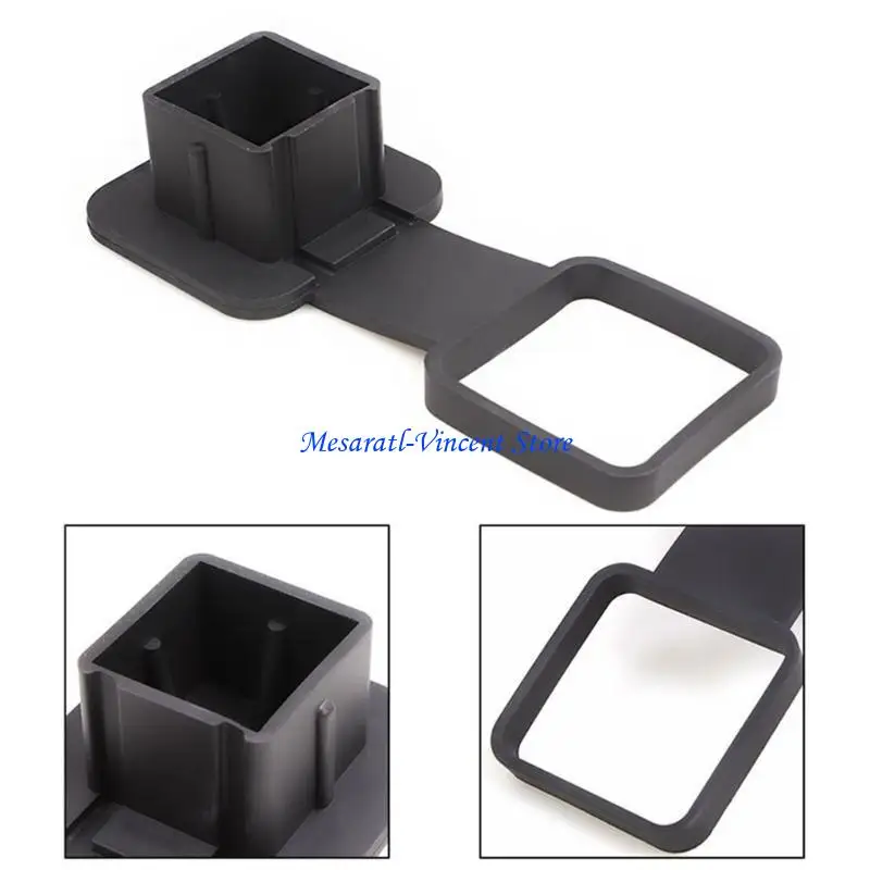 A70F Rubber Trailer Hitch Tube Cover universal Trailer Hitch Cover for 2 Inch Receiver Tube Protects Against Dirt & rusts 