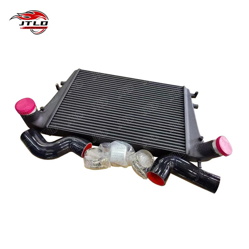 

For MK6 GTI Intercooler Upgrade Kit Aluminum Core Front Mount Turbo Intercooler With Silicone Hoses