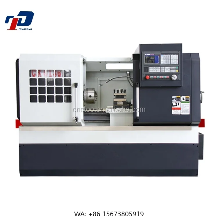 CK6136 High-Precision Medium Duty Horizontal CNC Lathe Single Automatic Optional High-Strength Base Chuck Control System Flat