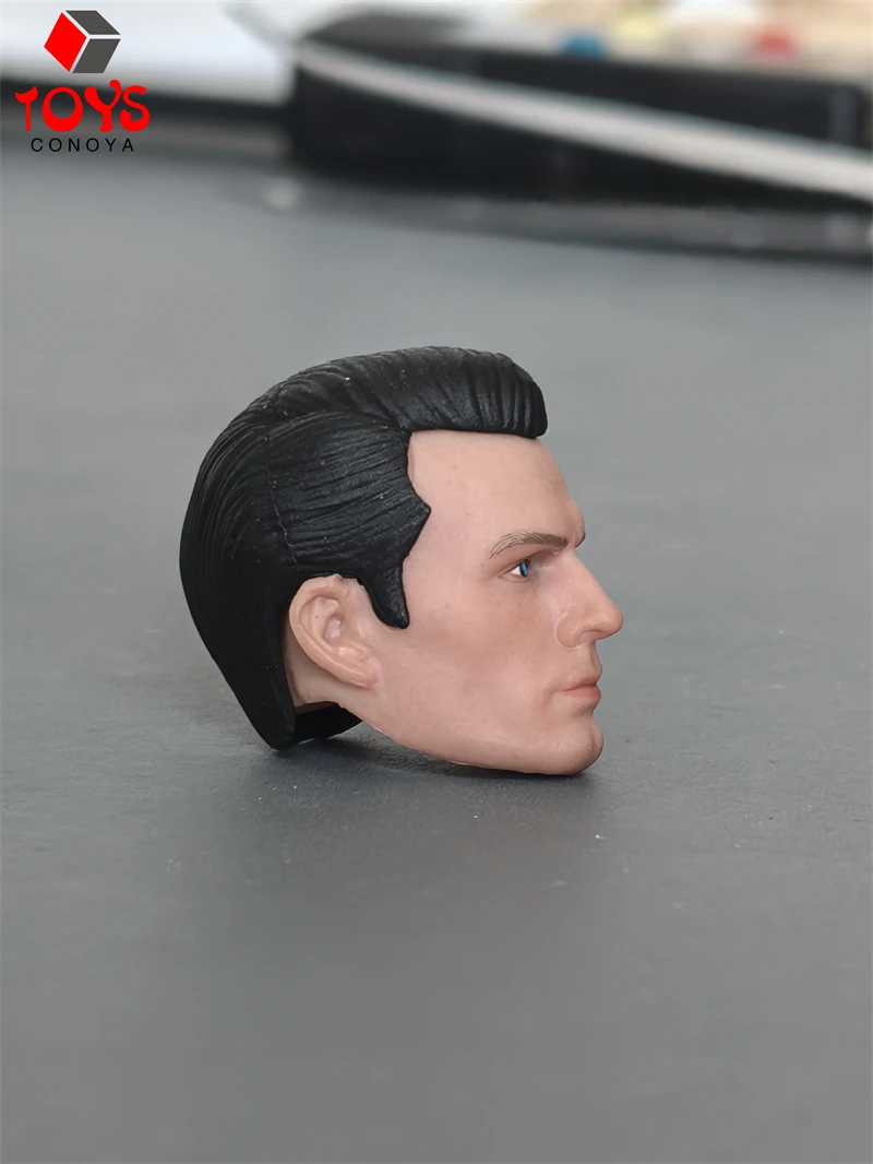 1/12 Scale Henry Cavil Head Sculpt Carving Model Fit 6" Strong Male Solider Action Figure Body Dolls