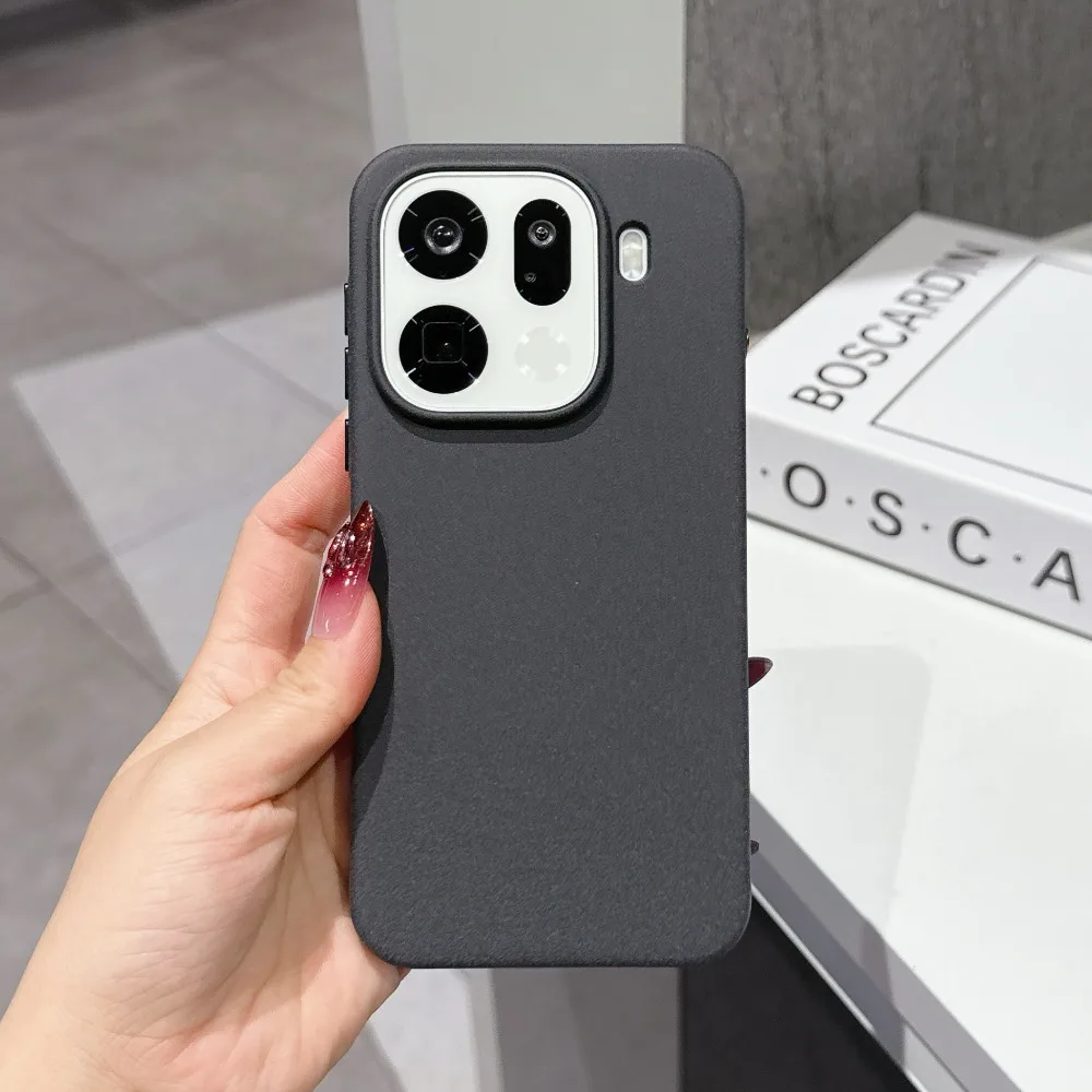 

Luxury Rock Sand Case for OPPO Find X9 Ultra Magnetic Shockproof Cover for Find X9S Pro X9 Pro Matte Grain Hard Shell