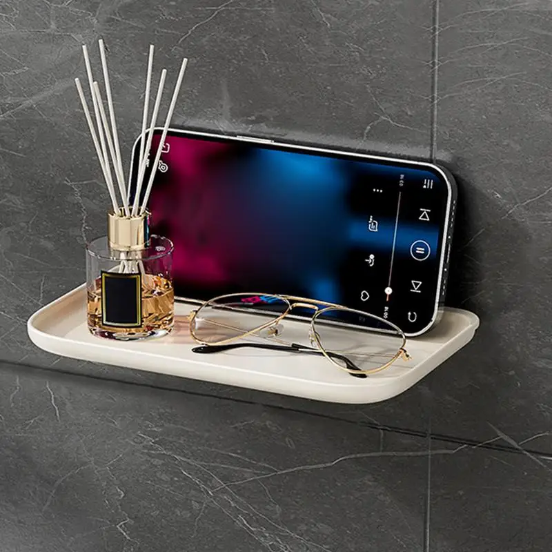 Foldable Bathroom Punch-free Wall-mounted Storage Rack Phone Holder Jewelry Remote Control Towel Clothes Storage Rack