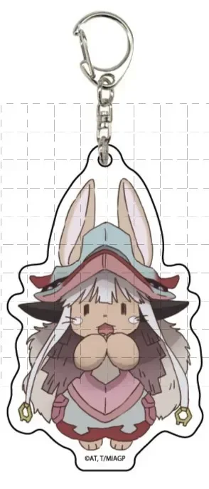 Game Wazukyan Vueko Faputa Riko Belaf Nanachi Irumyuui Keychain Doll Anime Acrylic Keyring Pendant for Gift