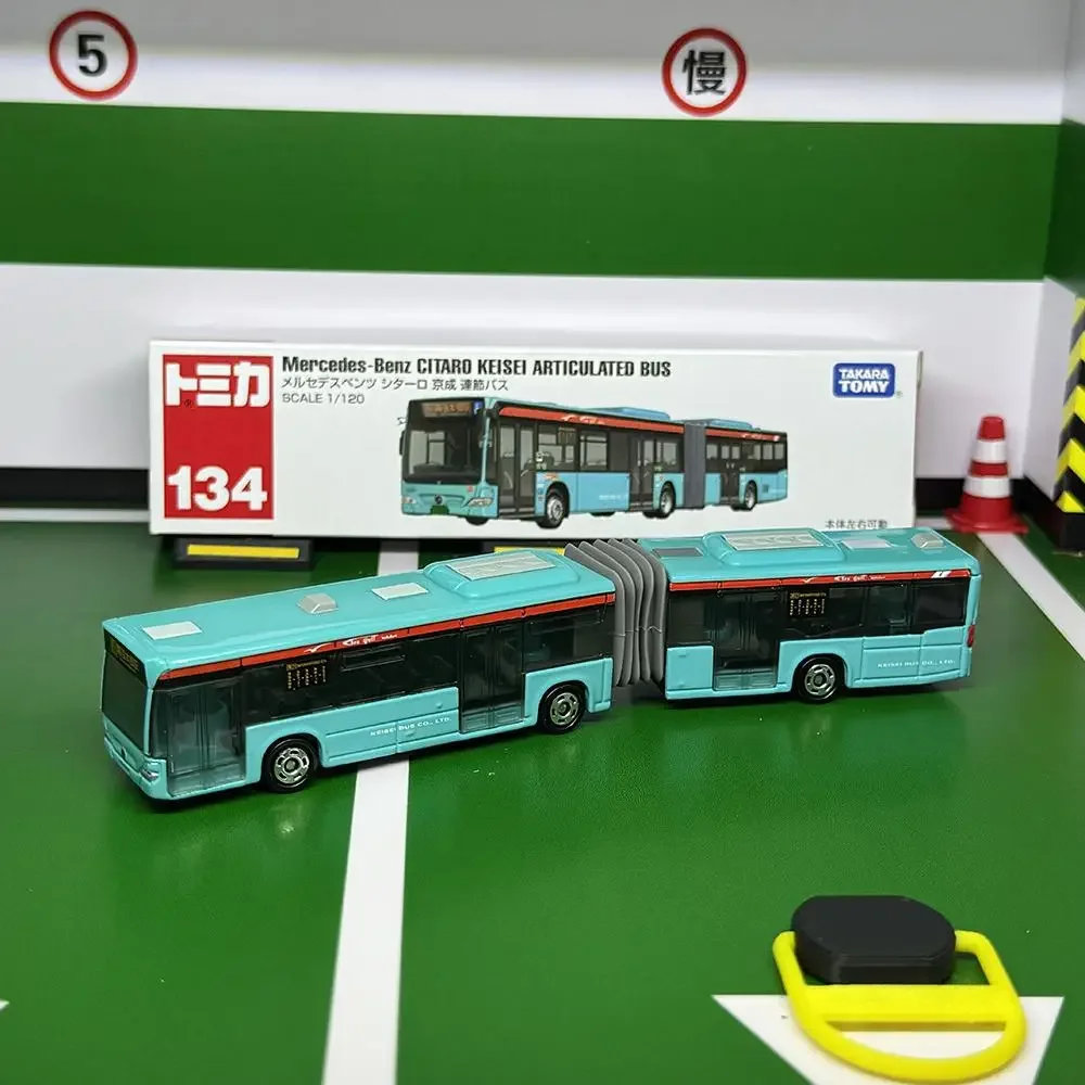 Takara Tomy Long Type Tomica No.134 Mercedes-Benz Citaro Keisei Articulated Bus 1/120 Alloy Diecast Metal Model Kids Toys Boys