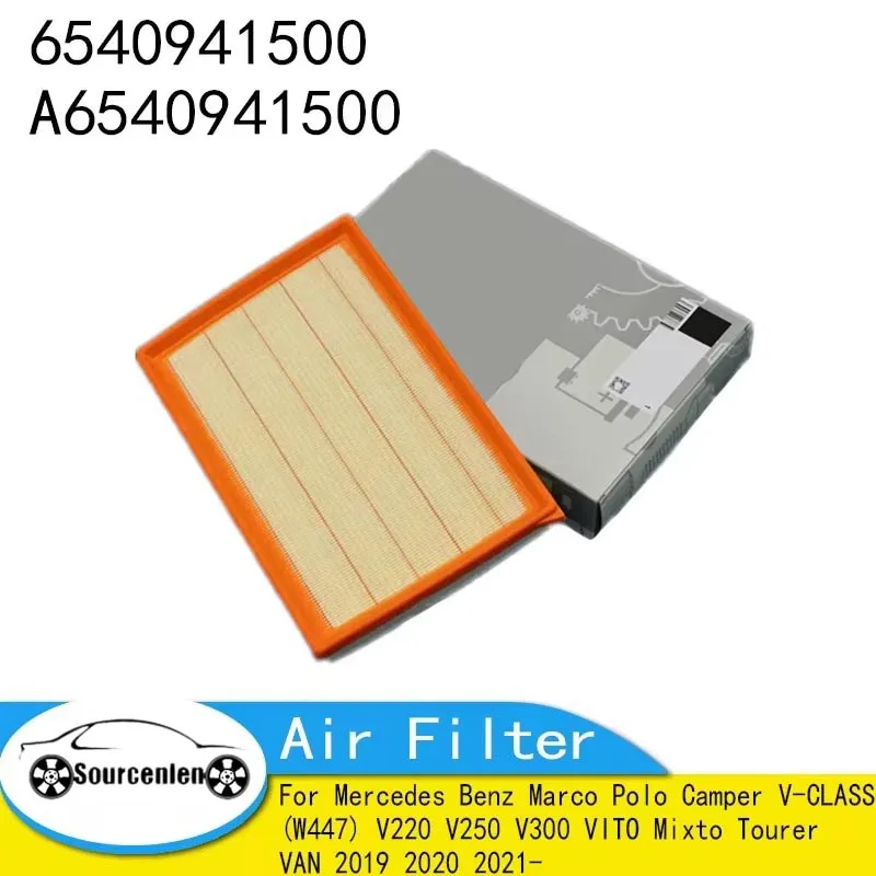 Air Filter 6540941500 for Mercedes Benz Marco Polo Camper V-CLASS (W447) V220 V250 V300 VITO Mixto Tourer VAN 2019 2020 2021-