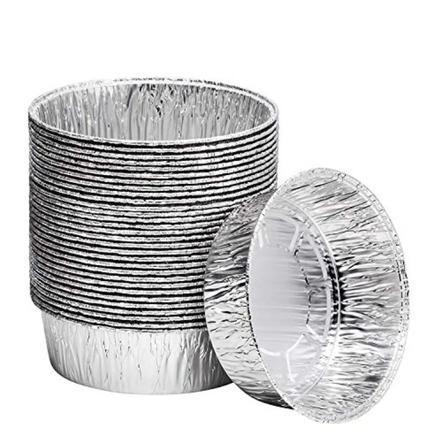 

8-Inch Aluminum Dutch Oven Liner Pans Disposable Cake Pan and Extra Deep Foil Pans for Baking Cooking and Storage Durable Round