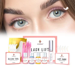 Lash Lift Kit and Brow Dye Tint Kit Lifting Eyelashes Brow Lift Lash Lifting Kit Eye Makeup with Clean Tool Lift Pads