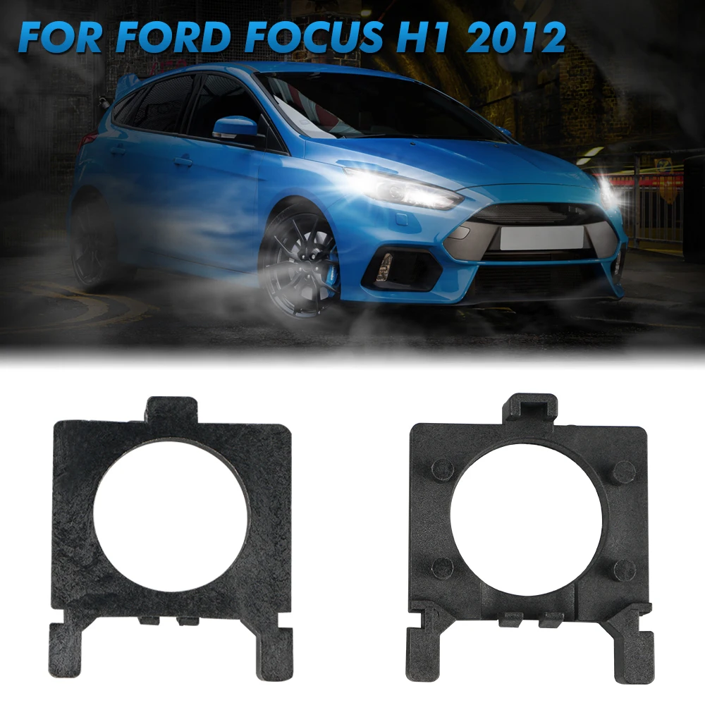 H1 LED Headlight Bulb Base Adapter Socket Holder For Ford Focus 2012, 2pcs