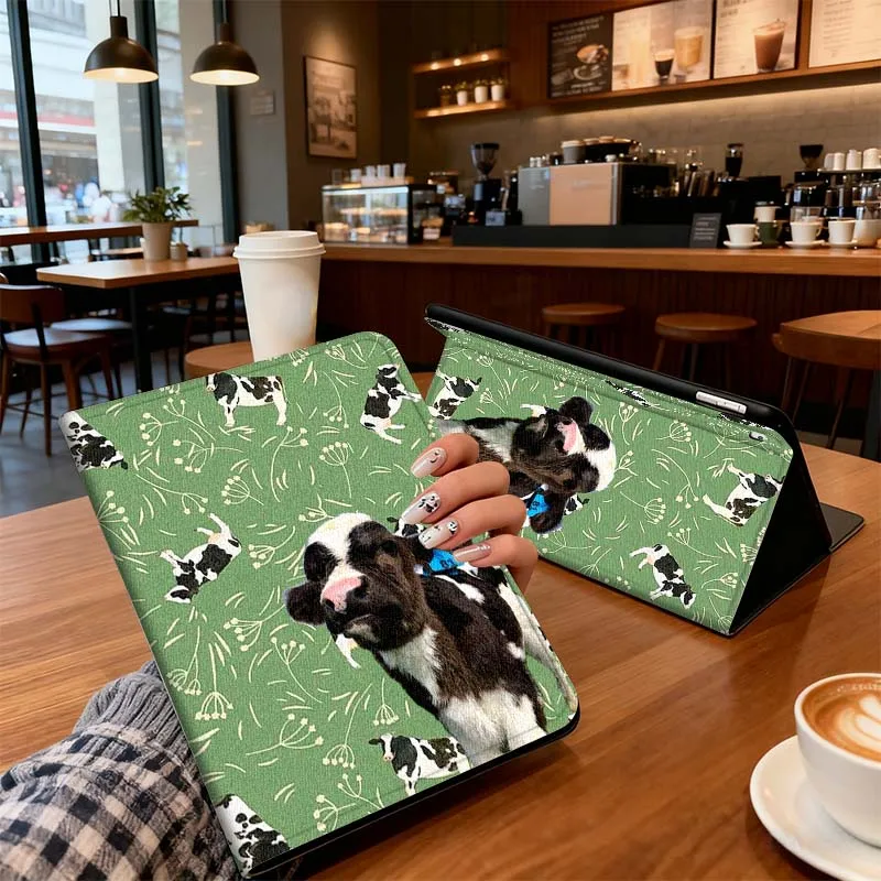 

Anime cartoon cow pattern Cover For Xiaomi Redmi Mi Pad 4 5 6 6s 7 8 SE Pro 2 11 Plus Max 12.4 11 11.2 12.5 8.7 inch Tablet Case