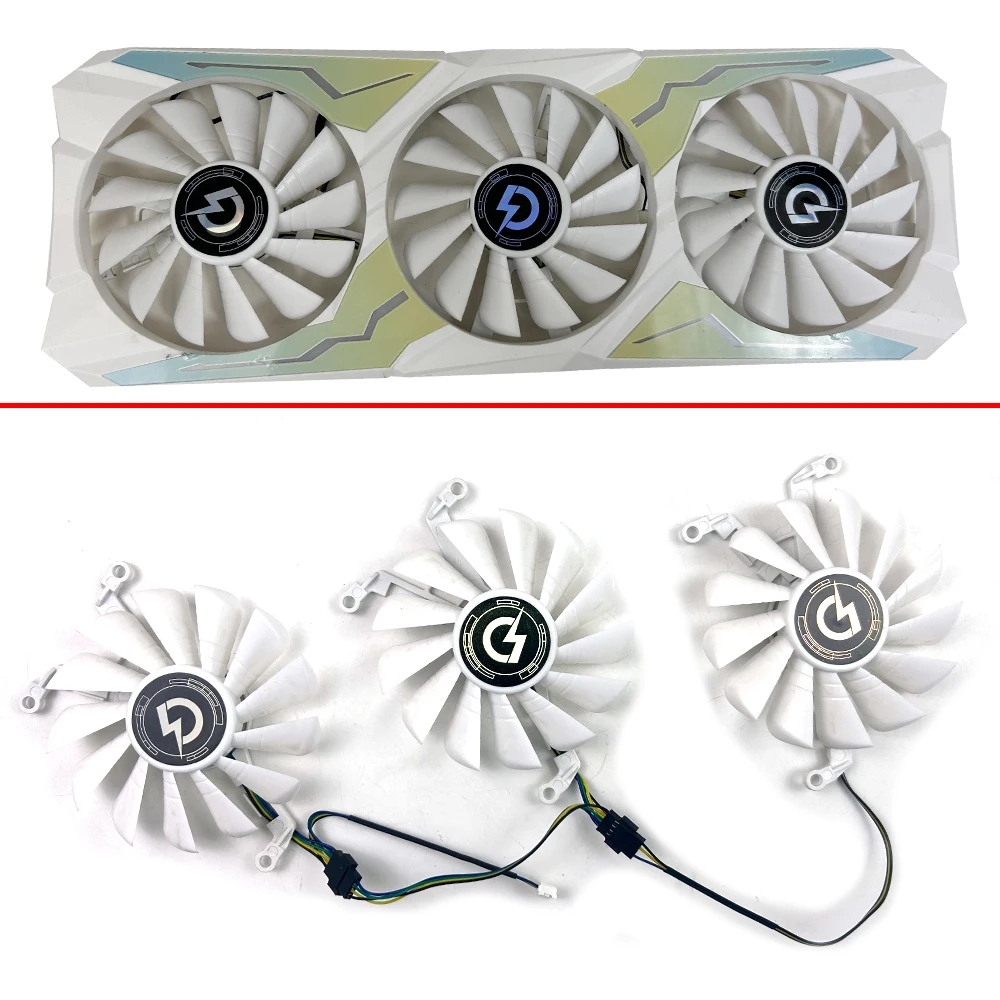 NEW Cooling Fan 85mm 4pin A9015H12C 0.4A GPU FAN For SOYO PELADN RTX3070 3070TI 3080 video card fans