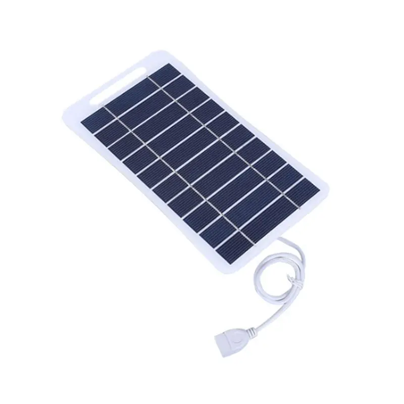 Portable Solar Panel 2W 5V With USB Safe Charge Stabilizer Battery Outdoor Power Supply For Camping