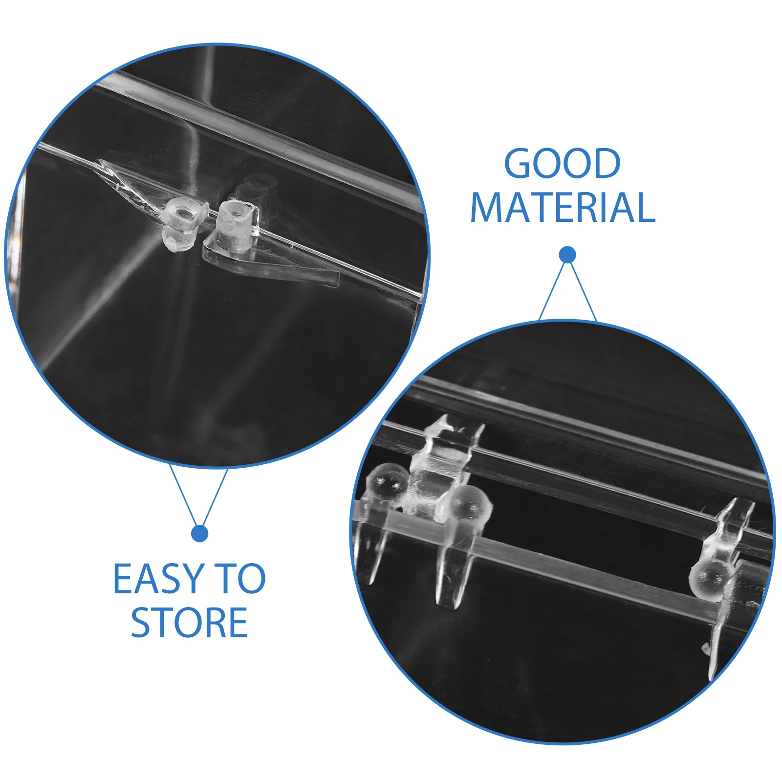 

12pcs Transparent Mineral Specimen Display Box Strong Storage Cube Case For Rocks Crystals Specimens Organizing Long