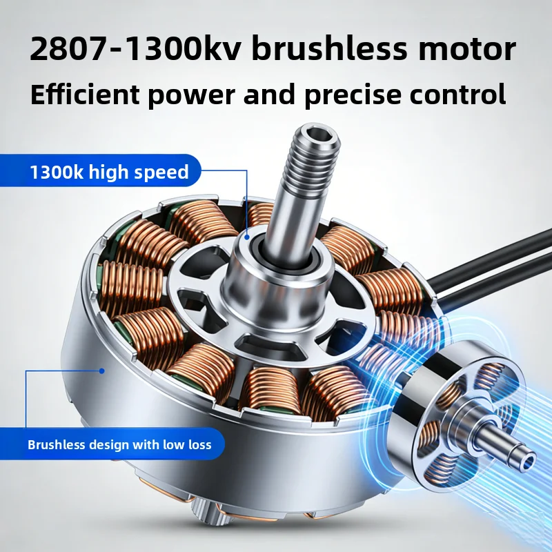 

2807 1300KV 1500KV 1700KV FPV мотор для аэрофотосъемки с длительным временем полета, 7-дюймовый