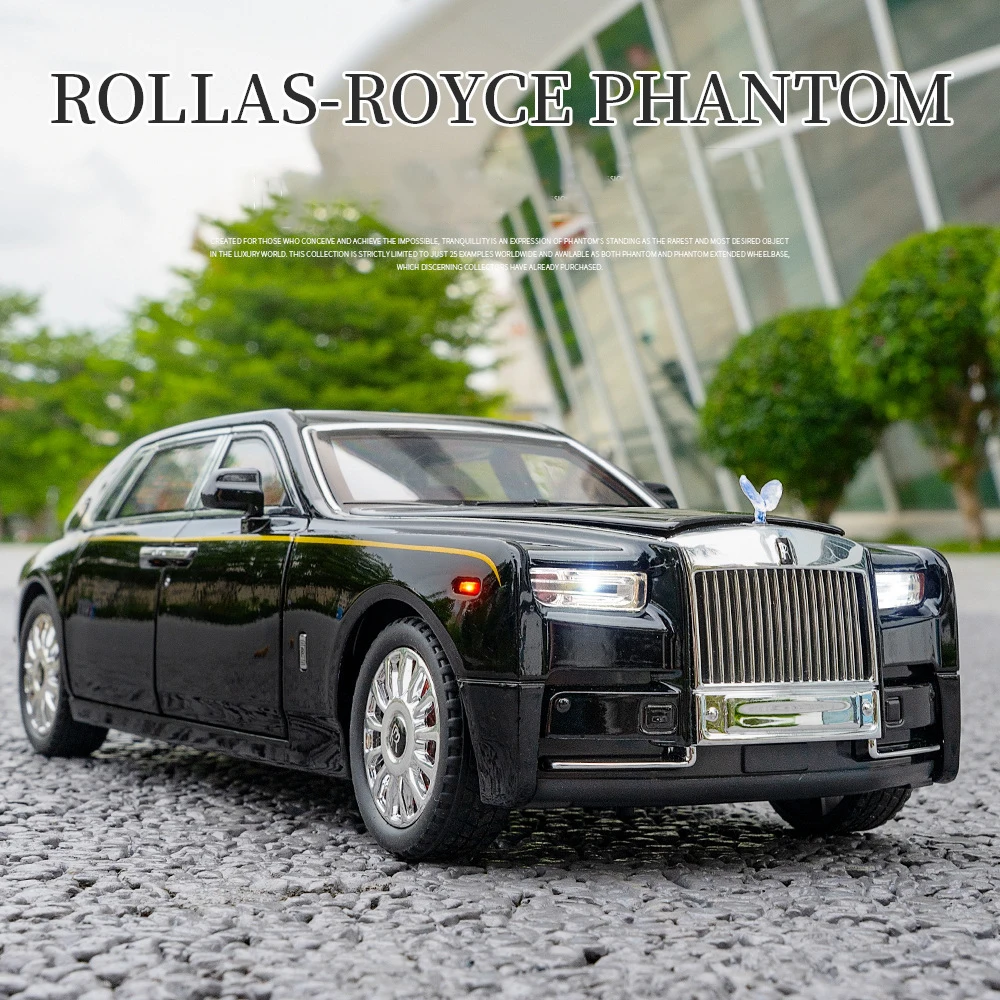 1:18 Rolls Royce Phantom Starlight Headliner Alloy Car Diecasts & Toy Vehicles Car Model Sound and light Car Toys For Kids Gifts