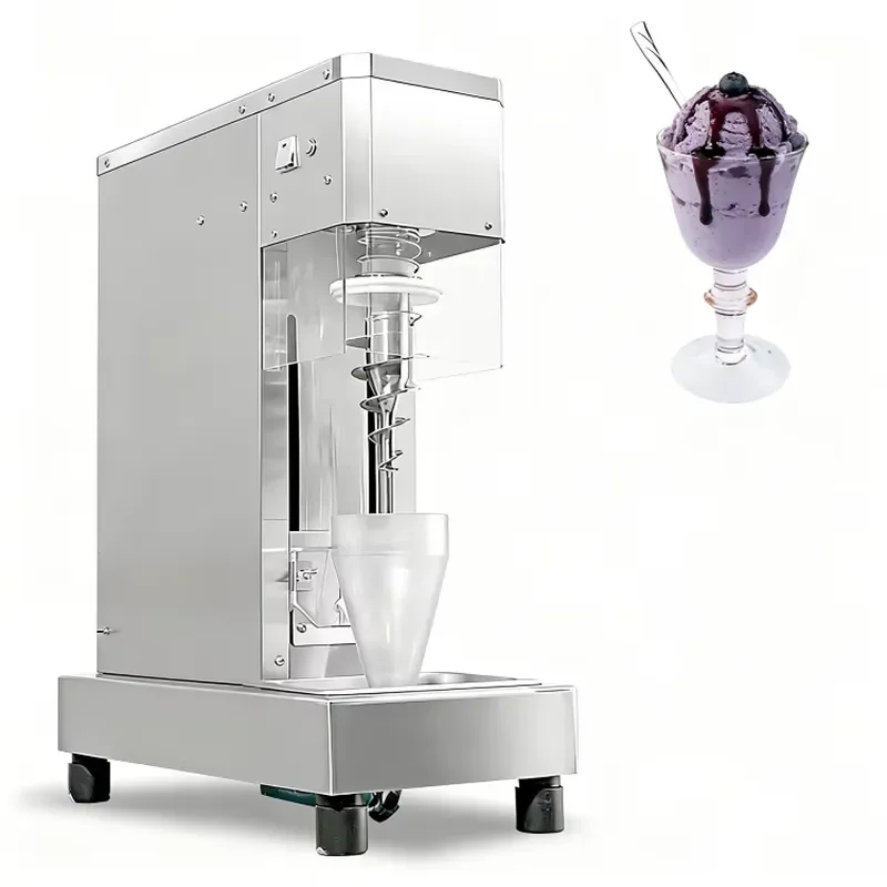 Stainless Steel Desktop Yogurt Blender for Real Fruit Ice Cream Smoothie Shake Machine High Efficiency Production Kitchen
