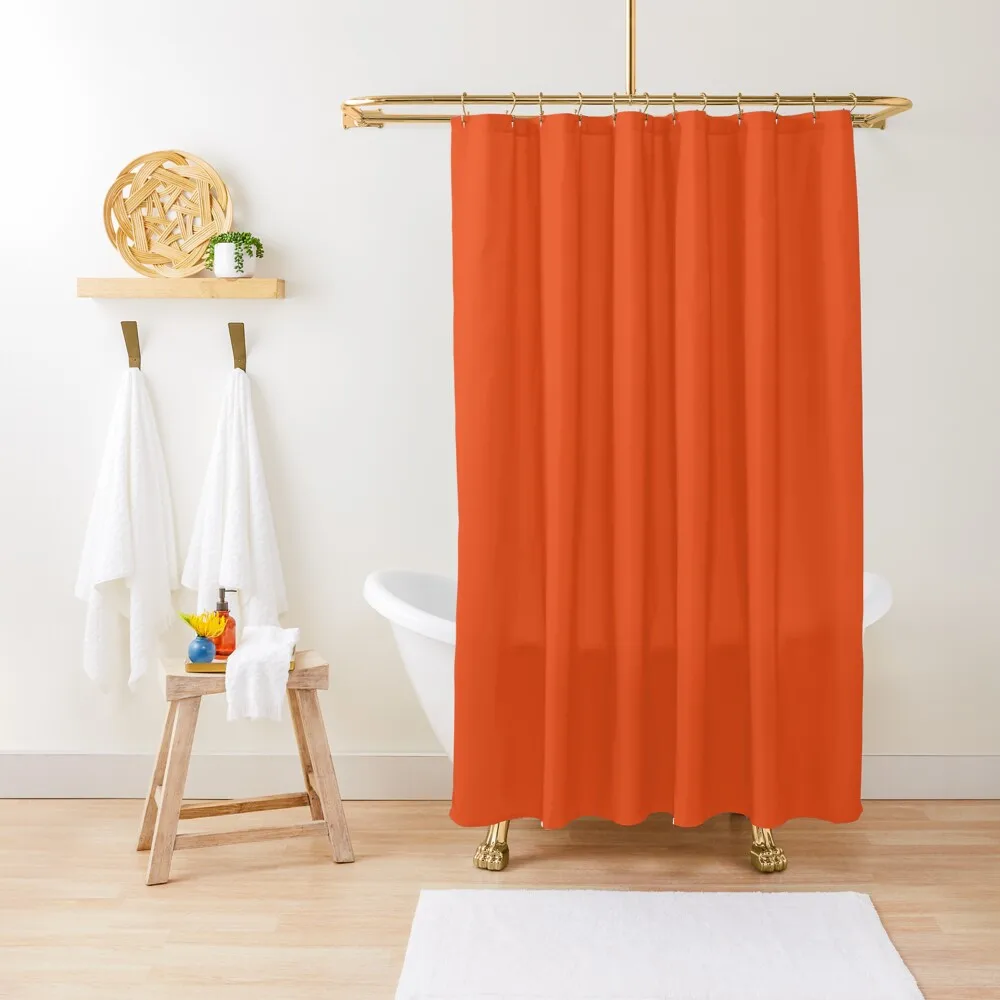 

Burnt Orange | Solid Color | Shower Curtain For Bathroom Shower For Bathroom Set For Bathrooms Curtain