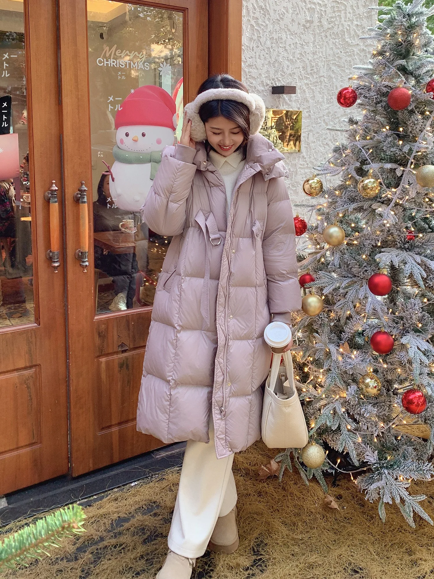 

Ультралегкая пуховая куртка-одеяло с капюшоном, теплая и комфортная, с длинными рукавами, на молнии, зимняя верхняя одежда