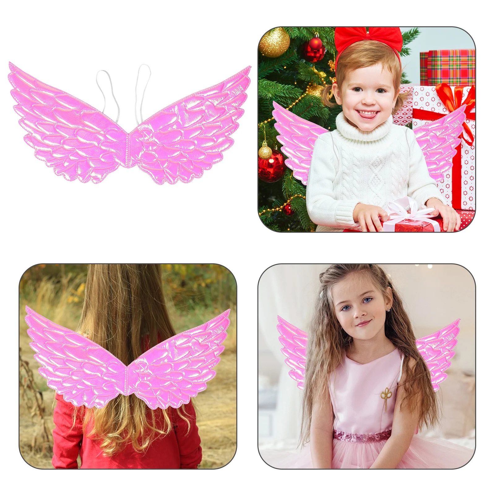 Engelenvleugelkostuum voor kinderen Roze feeënvlindervleugels met verstelbare schouderbanden voor peutermeisjes Feestjurkjes Vakantie