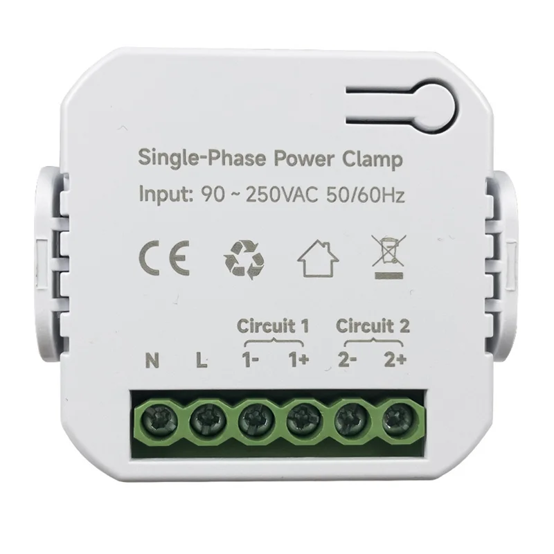 HFES Tuya สมาร์ท Wifi Energy Meter 2Xcurrent Transformer Clamp 90- 250V Kwh Power Monitor ไฟฟ้าสถิติ