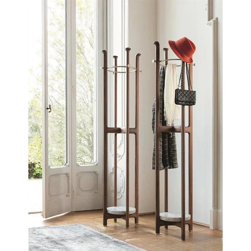 Italian walnut art floor-to-ceiling villa model room marble creative hanger