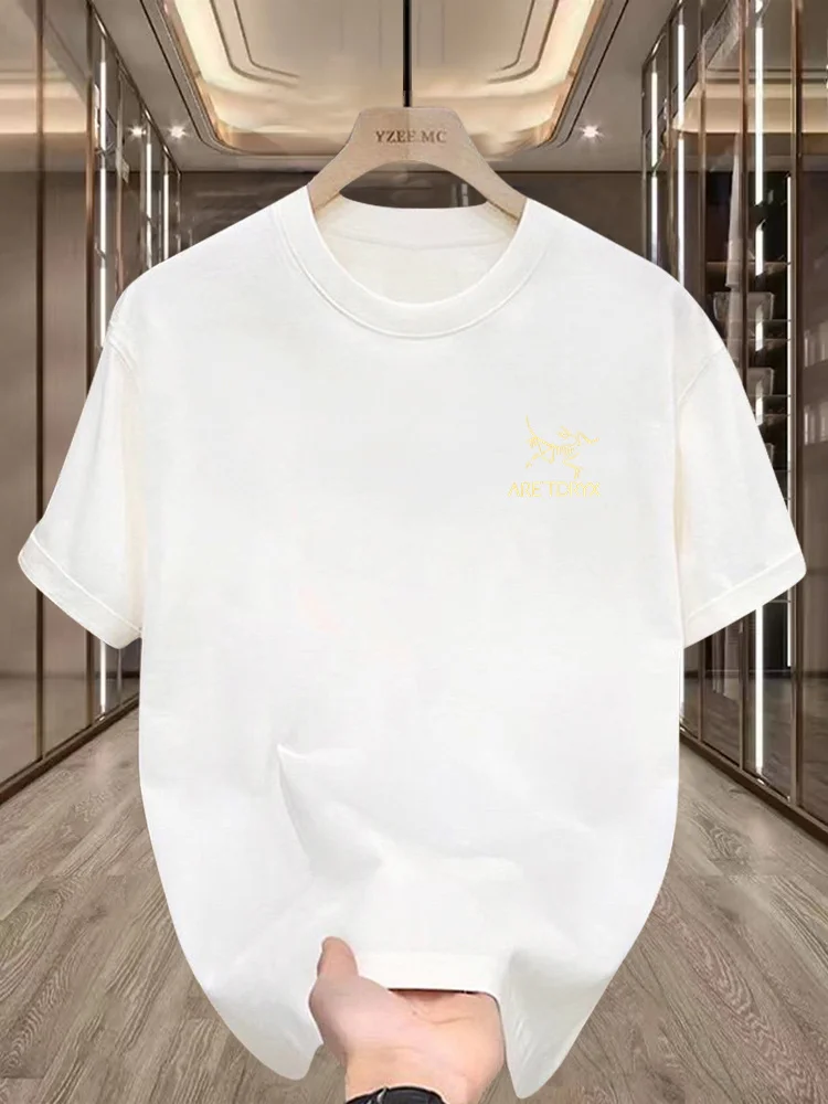 

Bird Home Combed Cotton T-shirt Men's and Women's Short Sleeves 2025 Summer New American Heavy Loose Couple Half Sleeves Popular