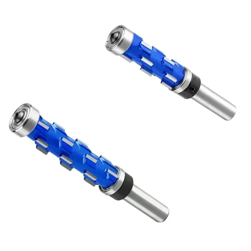 PORK-Engraving Milling Cutter Woodworking Double Bearing Trimming Composite Spiral Trimming Knife Bearing CNC Engraving Tool