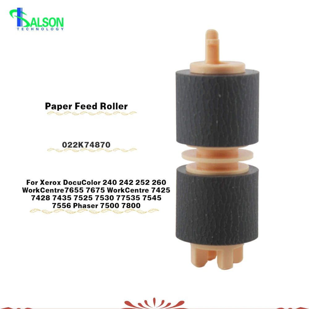 

Совместимый ролик подачи бумаги 022K74870 для Xerox DocuColor 240 242 252 260 WorkCentre 7655 7675 7425, часть принтера