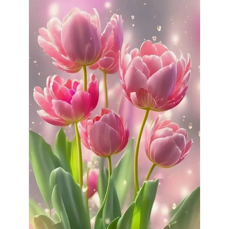 Peinture Diamant Complète Fleur Nouveautés Mosaïque Diamant Strass Images Décoration Murale Kit Artisanat