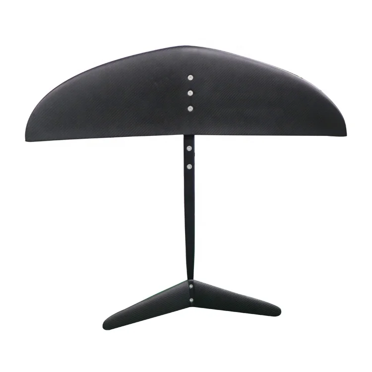 محلق مائي مع جناح كربوني وصاري ألومنيوم، لوح ركوب الأمواج من ألياف الكربون، مجداف هيدروفويل لركوب الأمواج #2