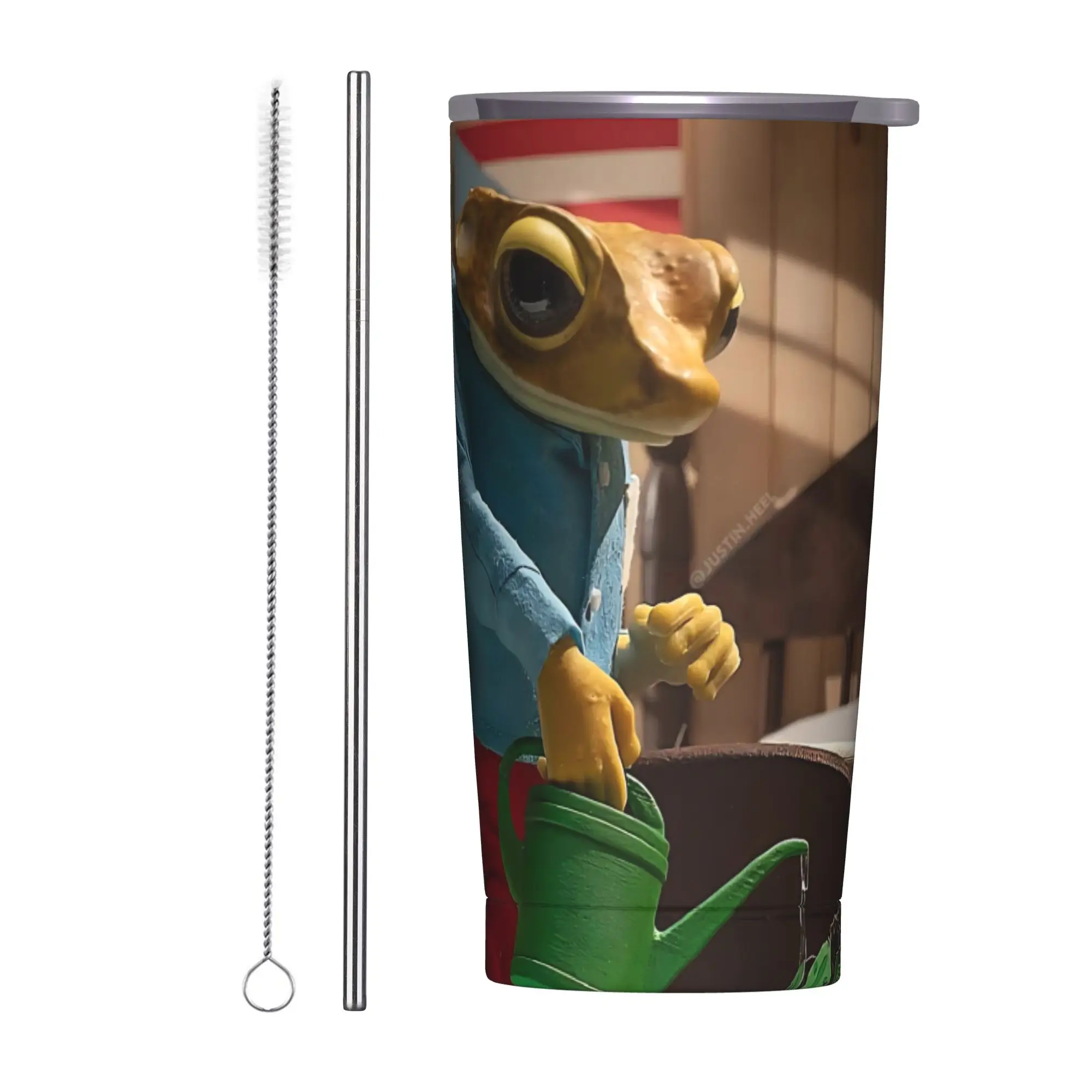 Bad Bunny DTMF Tour 2026 Tumbler Vacuum Insulated  Coffee Cups Vacuum Flask Double Wall Mugs Spill Proof 20oz