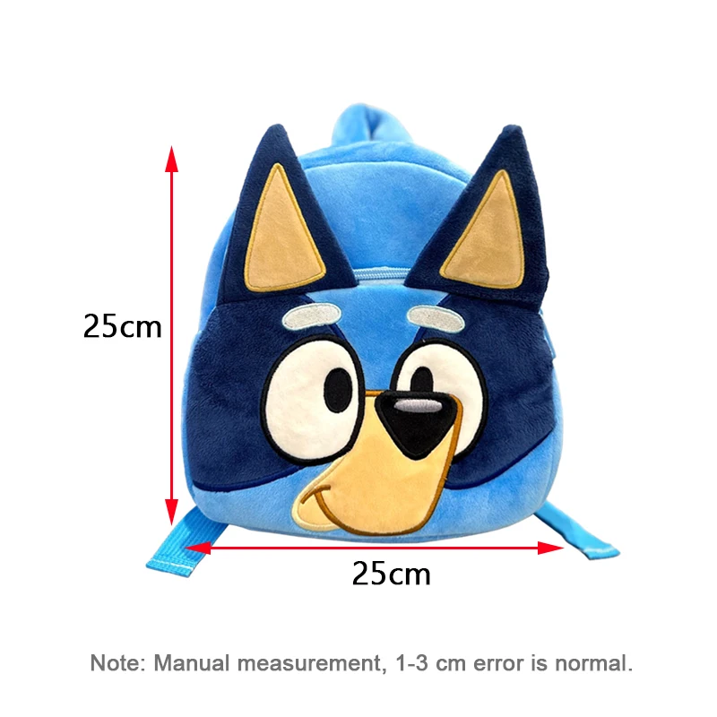 Bluey Family Cosplay Scuola materna Borsa da scuola per cartoni animati per bambini Zaino per cani Bluebin Zaino per cani con figura anime Kawaii per bambini