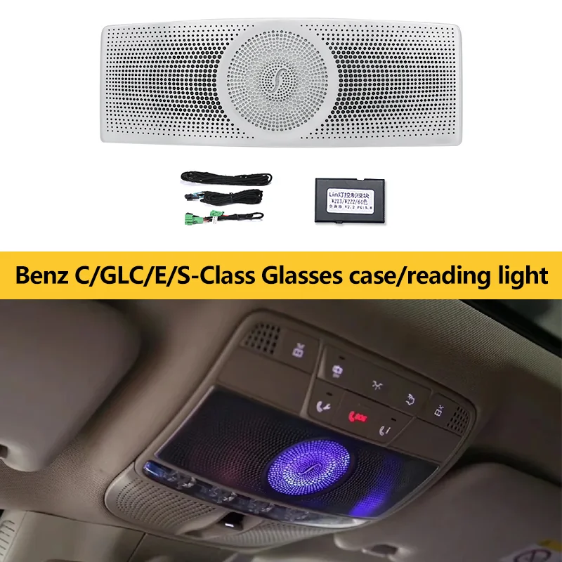 

Glasses case light For mercedes benz w205 X253 C Class GLC W167 W177 W247 GLA CAL GLE GLS Reading light Ambient Lighting