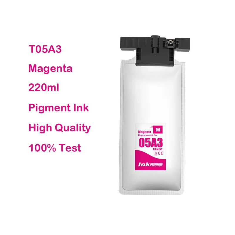 Imagem -06 - Bolsa de Tinta com Tinta Pigmentada One Time Chip para Impressora Epson Wfc878r Wfc879r Cores T05a T05a1 T05a4