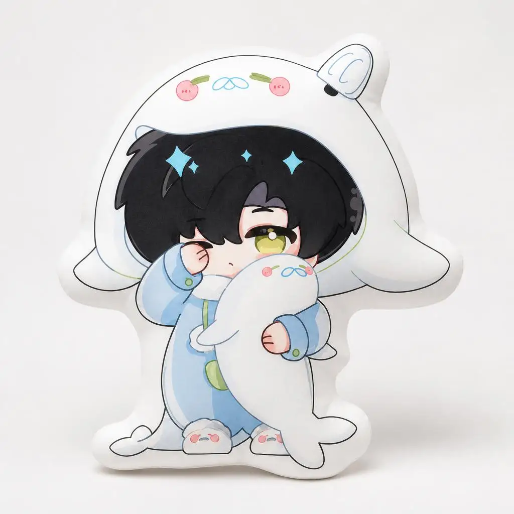 Love And Deepspace Zayne Chibi Plush Pillow Cushion Irregular Stuffed Throw Pillow Home Decor Gift Sofa Bed Couch