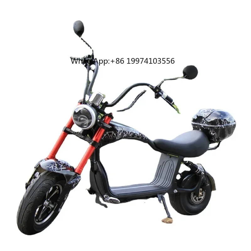 

Factory direct sales of new wide-tire electric motorcycle Prince skateboard lithium battery Harley adult men's and women's city