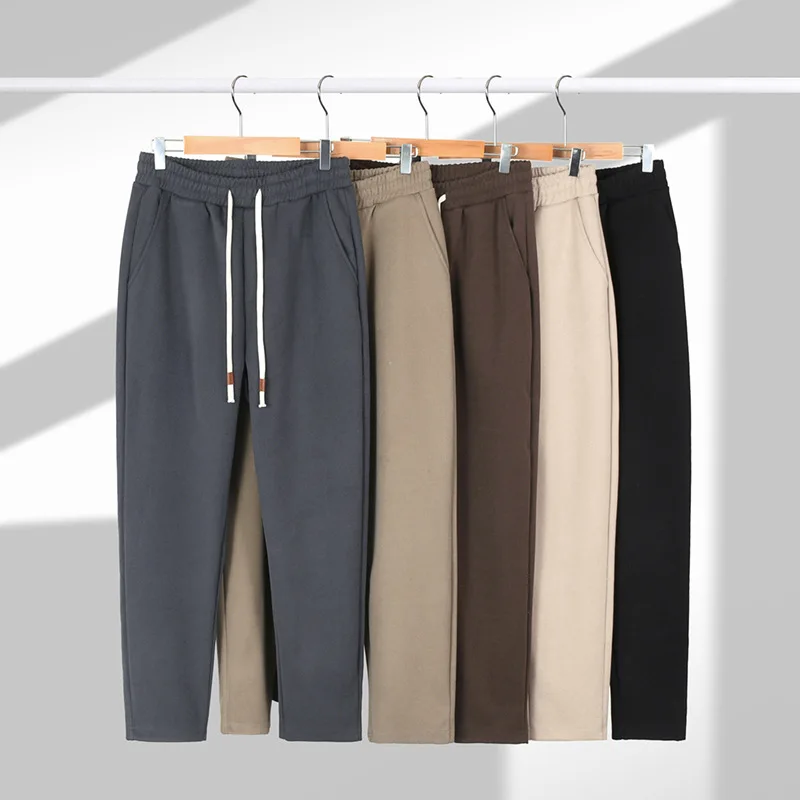 

420G Heavy American Twill Casual Trousers for Men 2025 Autumn and Winter Small Straight Foot Conical Trousers Pants