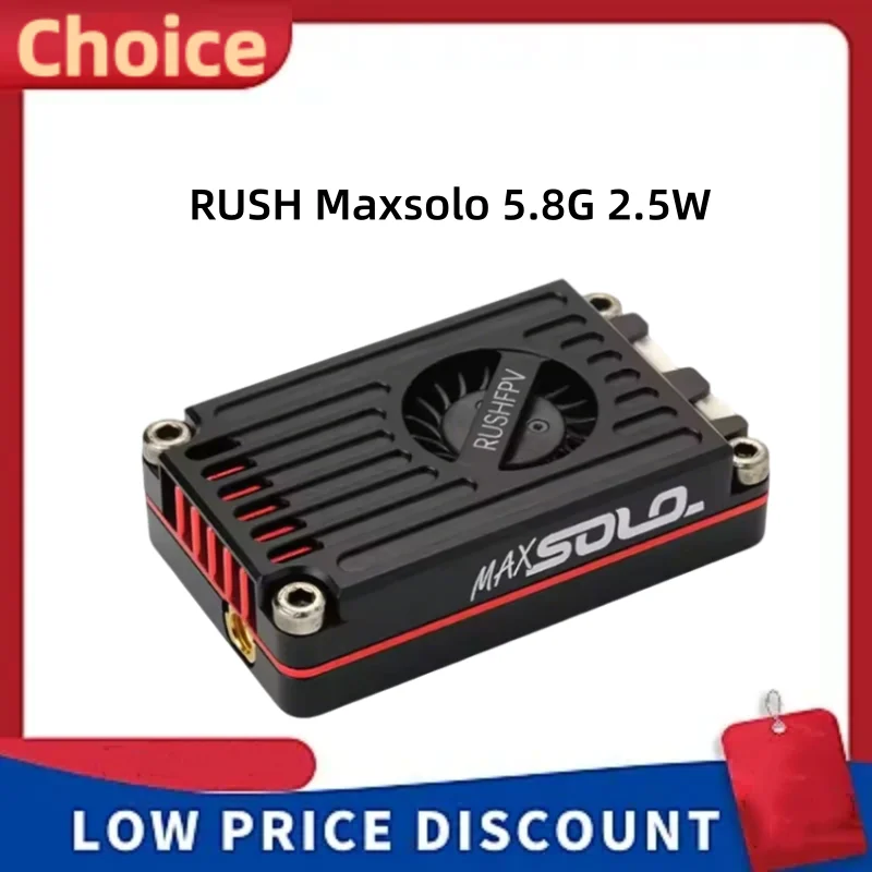 RUSH TANK MAX SOLO VTX 2.5W Transmetteur vidéo haute puissance 48CH avec boîtier CNC pour drones à voilure fixe longue portée FPV RC