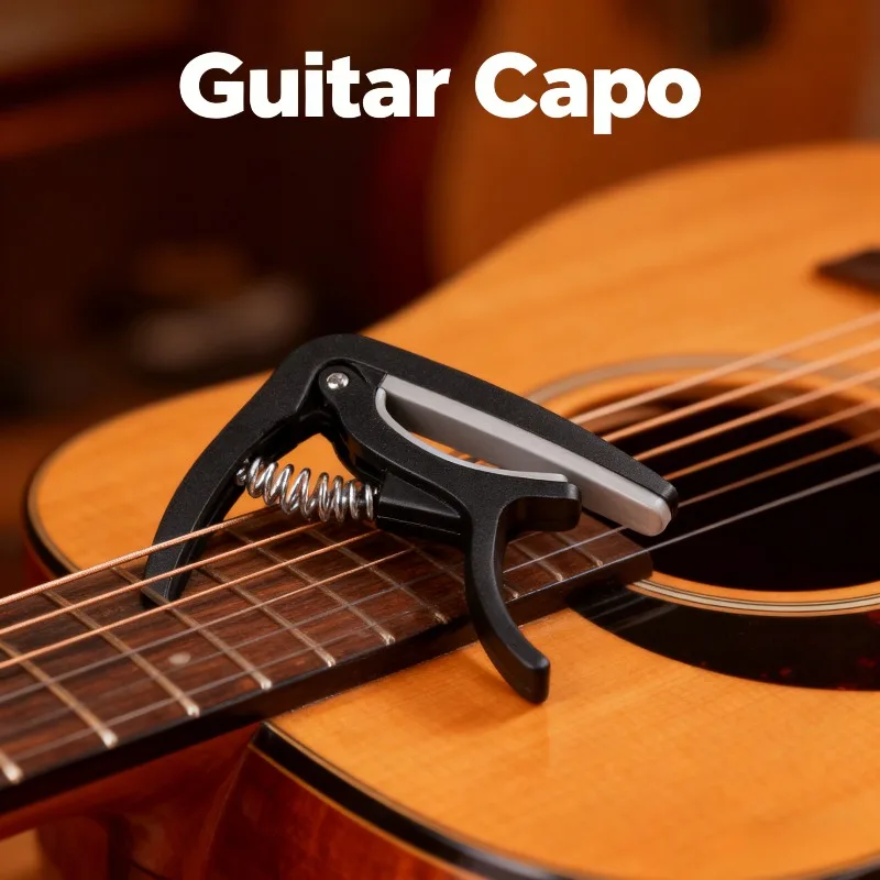 2026 مشبك نقل نايلون ABS أسود جديد للجيتار كابو #1