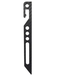13.3g 7inch 18cm Outdoor Carbon Fiber Ultralight Weight Tent Stake Beach Sand Ground Snow Field Tent Peg