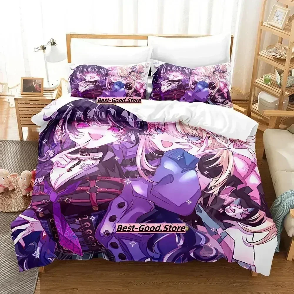 Kotoko Torahime Bedding Set Duvet Cover Sheet Printed Bed Set Pillowcase Bed Full Queen King Size Comforter Bedroom